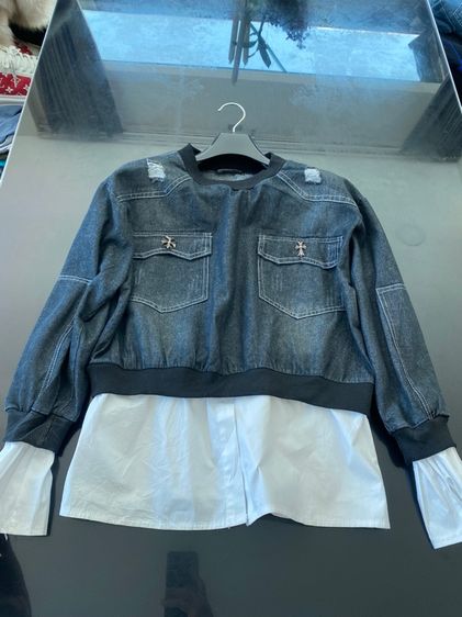 โคลมฮาร์ท เสื้อเชิ้ต ยีนส์ คอตตอน สภาพใหม่เอี่ยม รูปที่ 4