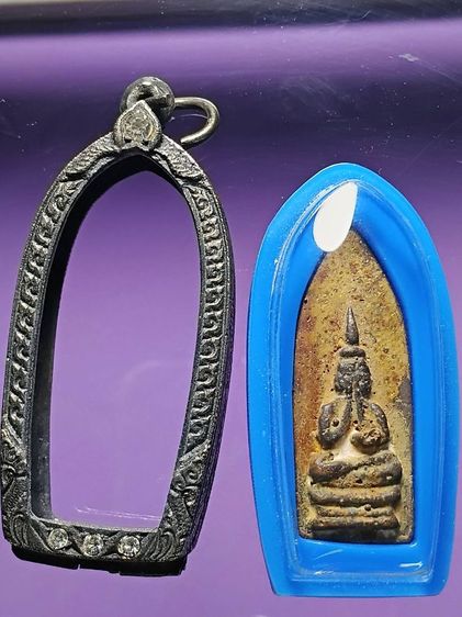 พระปิดตาใบพาย อาจารย์เจ๊ก วัดเขาแดงตะวันตก รุ่นเเรก จ.พัทลุง สร้างราวปี 2474 เนื้อสัตตะโลหะผสมเเร่เหล็กน้ำพี้ จากชั้นใต้ดินลึก สุดยอดเเดนใต้ รูปที่ 3