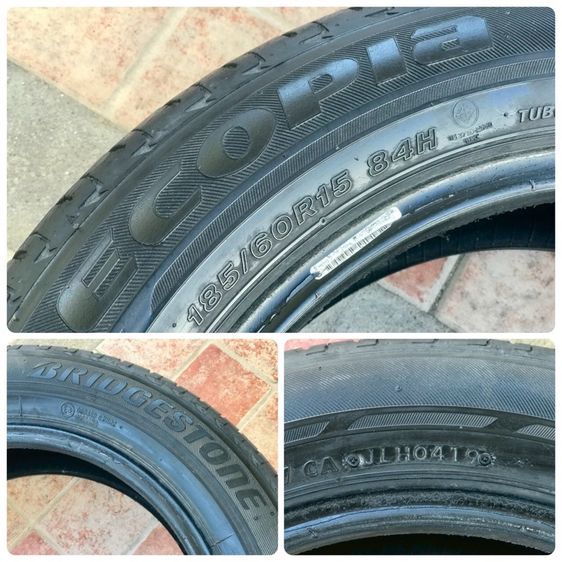 ยางขนาด185 60 R15 และ 185 65 R14 สภาพดี ใช้งานน้อย ดอกยางสวย ใช้งานดีปกติ รูปที่ 2