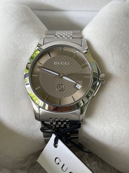 GUCCI G Timeless Brown Dial  Men’s Date Watch Original YA1264107 รูปที่ 17
