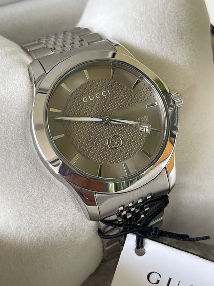 GUCCI G Timeless Brown Dial  Men’s Date Watch Original YA1264107 รูปที่ 18