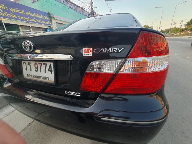Toyota Camry 2003 2.4 Q Sedan เบนซิน ไม่ติดแก๊ส เกียร์อัตโนมัติ ดำ รูปที่ 4