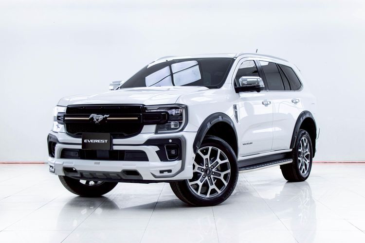 Ford Everest 2023 2.0 Bi-Turbo Titanium+ 4WD Utility-car ดีเซล ไม่ติดแก๊ส เกียร์อัตโนมัติ ขาว รูปที่ 4