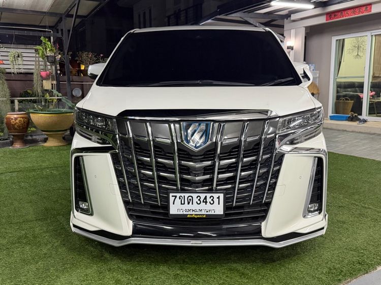 Toyota Alphard 2020 2.5 Hybrid SR C-Package E-Four 4WD Van เบนซิน ไม่ติดแก๊ส เกียร์อัตโนมัติ ขาว รูปที่ 2