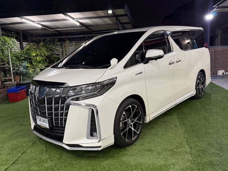 Toyota Alphard 2020 2.5 Hybrid SR C-Package E-Four 4WD Van เบนซิน ไม่ติดแก๊ส เกียร์อัตโนมัติ ขาว รูปที่ 3