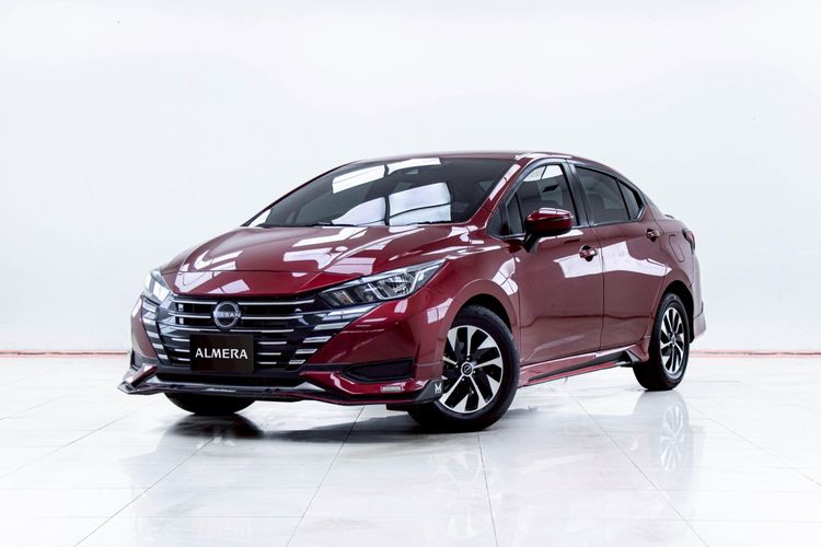 Nissan Almera 2020 1.0 EL Sedan เบนซิน ไม่ติดแก๊ส เกียร์อัตโนมัติ แดง รูปที่ 4