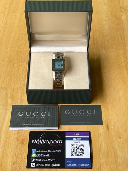 GUCCI 3600L G Face Blue Mother of Pearl Swiss Women’s Watch  รูปที่ 2