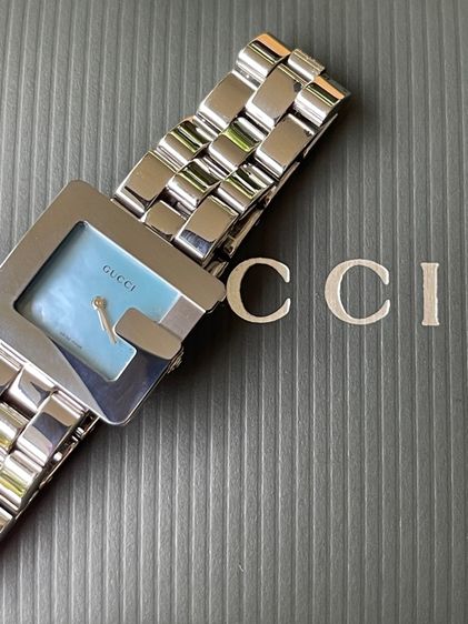 GUCCI 3600L G Face Blue Mother of Pearl Swiss Women’s Watch  รูปที่ 8