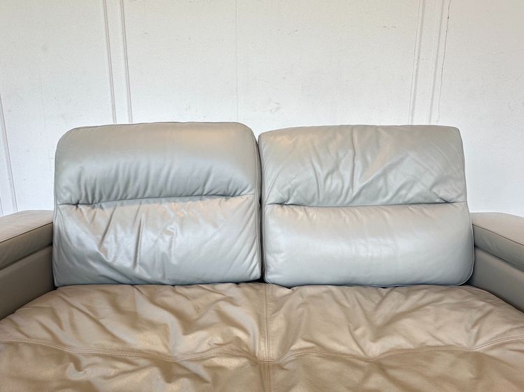 โซฟาเบด แบรนด์ JAS เบาะหนังแท้ผิวสัมผัสสีเทา  รูปที่ 9