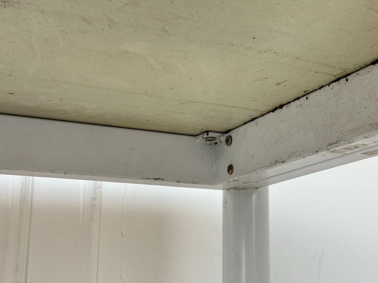 โต๊ะทานอาหาร แบรนด์ REDDIE ท็อปไม้จริงสีน้ำตาล ขาเหล็กสีขาว  รูปที่ 12