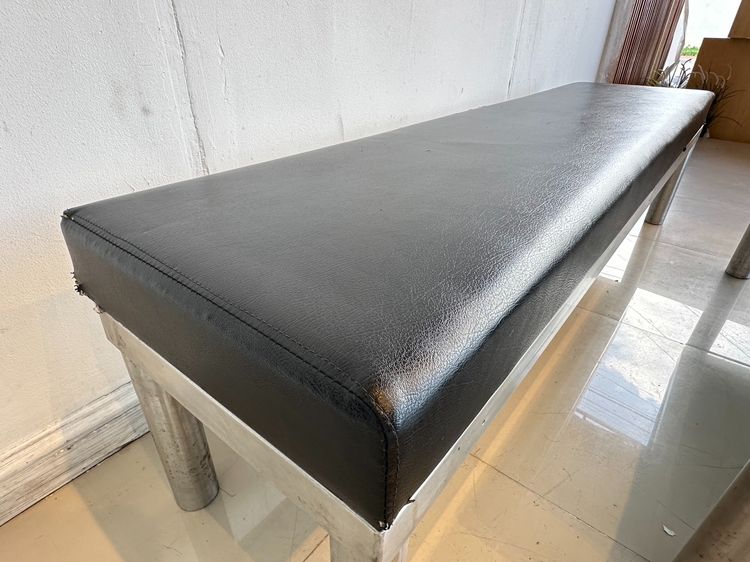 สตูล เบาะหนัง PU สีดำ โครงขาสแตนเลส มี 3 ไซส์  รูปที่ 6