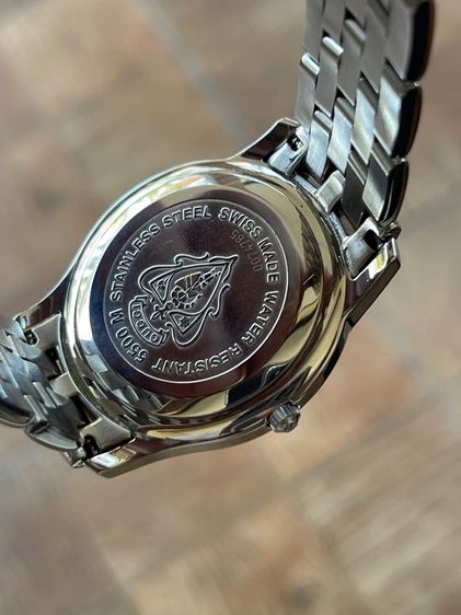 GUCCI 5500M Quartz Black Dial Roman Numerals Date Stainless Steel 34 mm Women's Watch รูปที่ 3