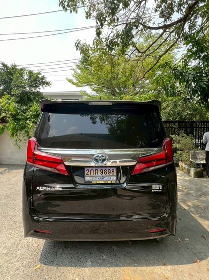 Toyota Alphard 2019 2.5 Hybrid X E-Four 4WD Van เบนซิน ไม่ติดแก๊ส เกียร์อัตโนมัติ ดำ รูปที่ 4