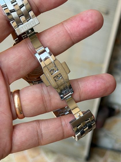 GUCCI 5500M 34 mm White Dial Swiss Quartz Steel Swiss Watch  รูปที่ 15