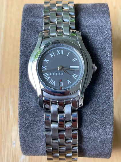 GUCCI 5500L 27 mm Gray Dial Swiss Quartz Steel Women’s Watch  รูปที่ 5