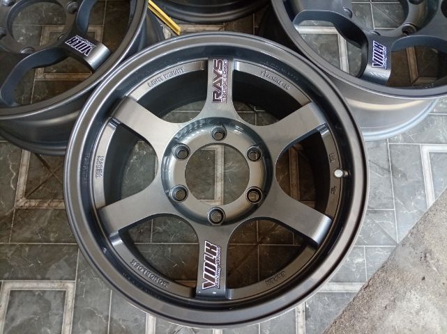 16" TE37 สีเทากันขอบ 16 กว้าง 7.5 ออฟ 20