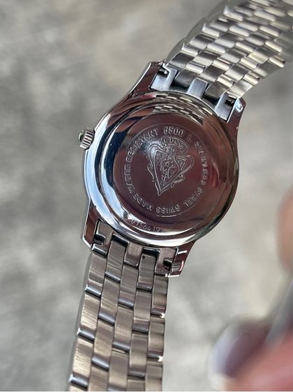 GUCCI Round face Watches 5500L Quartz Silver Dial Women's SS  รูปที่ 13