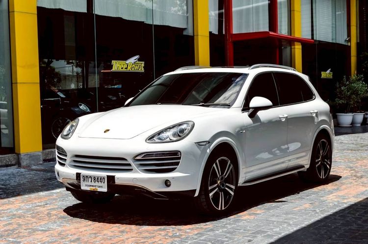 Porsche Cayenne 2013 3.0 Diesel 4WD Utility-car ดีเซล ไม่ติดแก๊ส เกียร์อัตโนมัติ ขาว รูปที่ 2