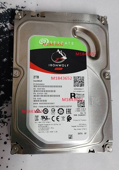 arddisk Seagate IRONWOLF NAS 2TB มือสอง ใช้งานน้อย