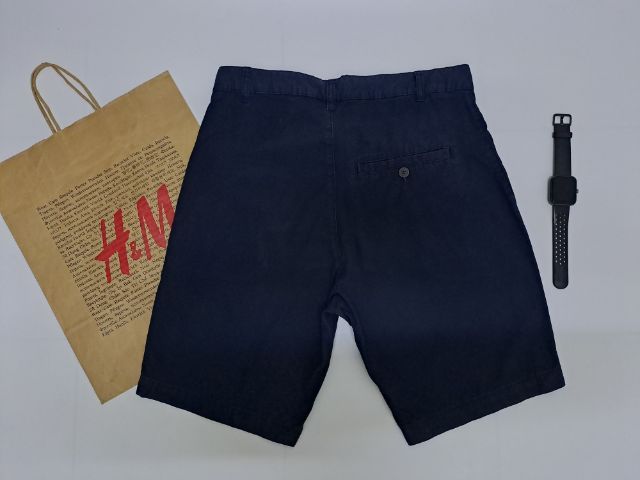 กางเกงขาสั้นสีกรม ผ้า Cotton แบรนด์ H and M รูปที่ 2