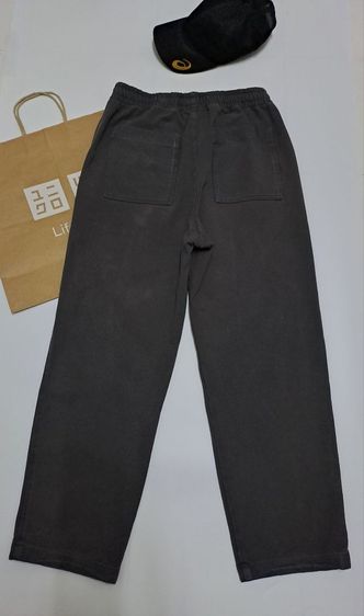 กางเกงขายาวเอวยืดมีเชือกผูกแบบสวมสีเทาเข้ม แบรนด์ Uniqlo‼️ รูปที่ 2