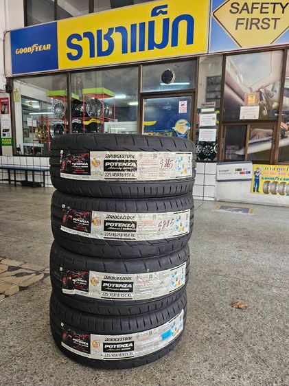225 45R18 Bridgestone RE005 ยางปี25 ยางใหม่ขายถูกสุดย่านลาดพร้าว