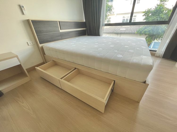 เตียงพร้อมที่นอน 6 ฟุต สภาพใหม่ใช้งานน้อย ยี่ห้อ Harmony Mattress มาขนเองที่คอนโดใกล้ กฟผ. บางกรวย รูปที่ 6