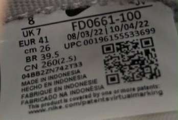 Nike dunk low stencil swoosh size41 รูปที่ 9