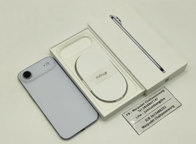 iPhone Air, Sky Blue, 256GB ใหม่ แค่แกะเช็ค ประกัน 4 มี.ค. 2027 รูปที่ 3