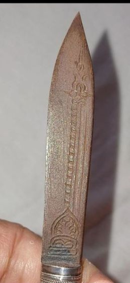 มีดหมอปากกา (มีดกระเทย) พอกครั่ง หลวงพ่อเดิม วัดหนองโพธ์ รูปที่ 12