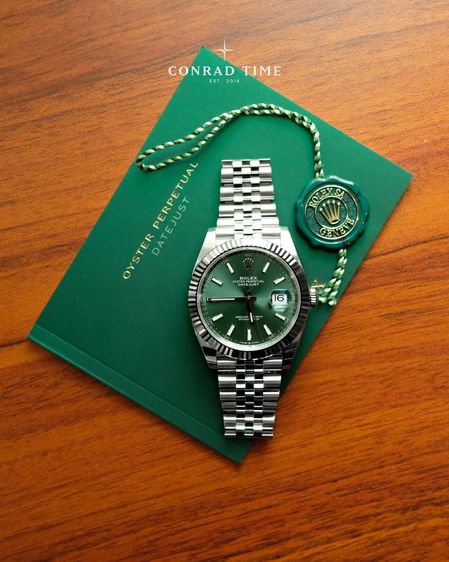 New Rolex Datejust 126334 Mint Green Dial Jubilee 2026 41mm. Fullset  รูปที่ 4