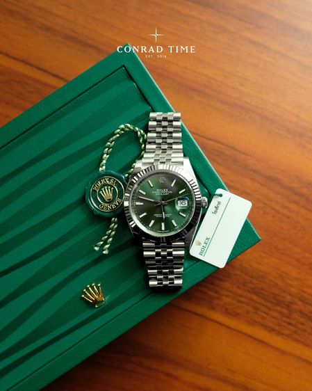 New Rolex Datejust 126334 Mint Green Dial Jubilee 2026 41mm. Fullset  รูปที่ 2