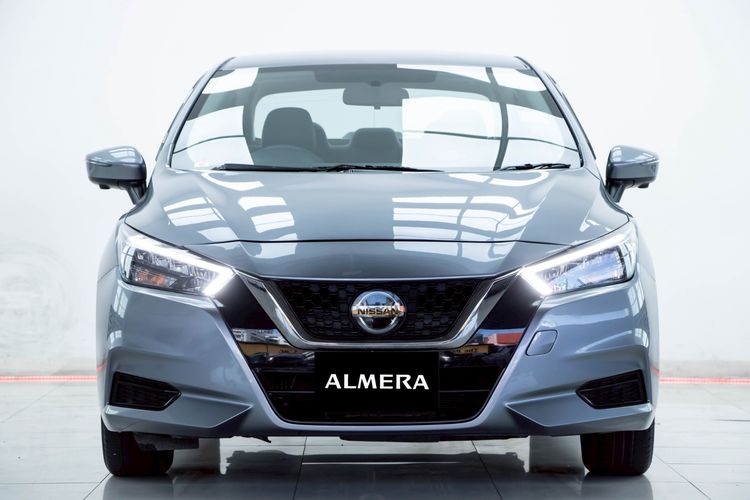 Nissan Almera 2021 1.0 V Sedan เบนซิน ไม่ติดแก๊ส เกียร์อัตโนมัติ เทา รูปที่ 4