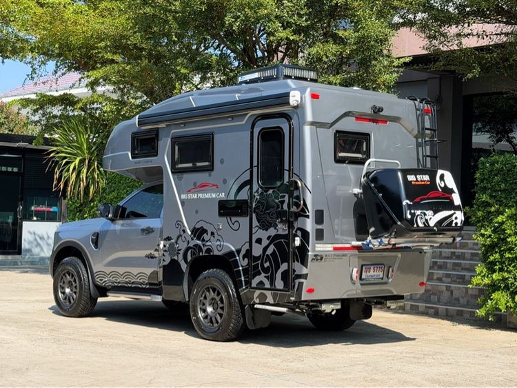 Ford Ranger 2023 2.0 Bi-Turbo SWB 4WD Pickup ดีเซล ไม่ติดแก๊ส เกียร์อัตโนมัติ เทา รูปที่ 4