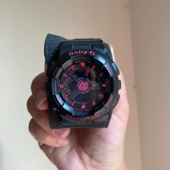 ดำ นาฬิกาข้อมือผู้หญิง Casio รุ่น BABY-G BA-111-1ADR