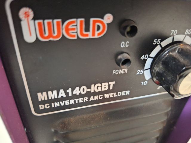 เครื่องเชื่อมอย่างดี ระบบเดียว IWELD โดย WELPRO Super Inverter MMA140-1GBT มือสองสภาพดีใช้น้อย รูปที่ 4