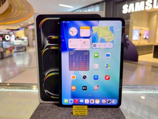 iPad Pro 11 M4 256GB WiFi Batt100 ประกัน2เดือนกว่า ครบกล่อง รูปที่ 2