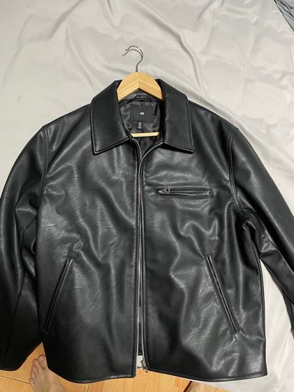 แจคเกตสีดำ H and M รูปที่ 8