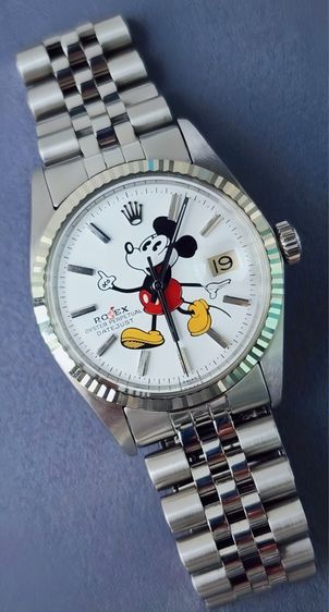 Rolex oyster perpetual date just Mickey Mouse ref1601 รูปที่ 3