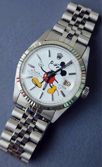 Rolex oyster perpetual date just Mickey Mouse ref1601 รูปที่ 4