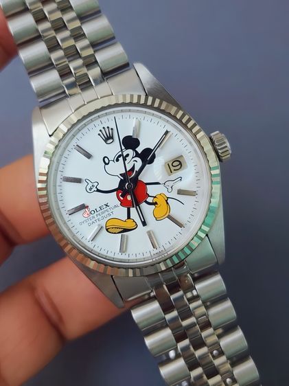 Rolex oyster perpetual date just Mickey Mouse ref1601 รูปที่ 6