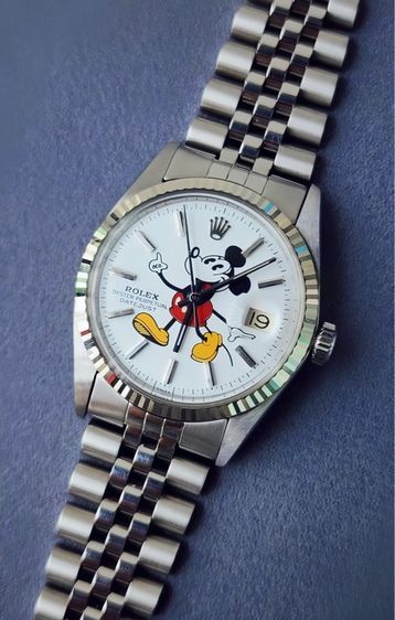 Rolex oyster perpetual date just Mickey Mouse ref1601 รูปที่ 7