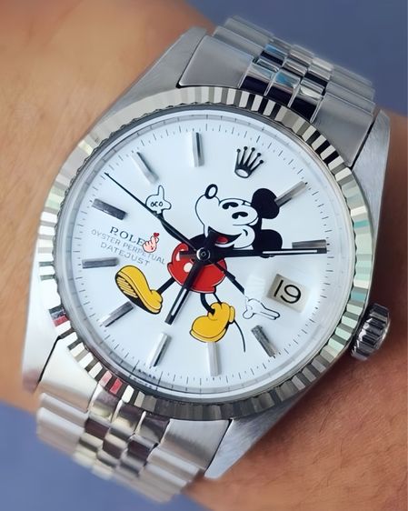 Rolex oyster perpetual date just Mickey Mouse ref1601