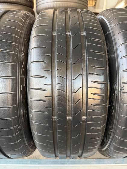 ล้อแม็กขอบ15 COSMIS 4รู100 กว้าง7 ออฟ30 สีดำเงา งานไทย สภาพสวยมากๆ (ล้อทำสีมาใหม่เพื่อความสวยงาม ไม่มีซ่อม) พร้อมยางFALKEN195-55-15 ปี21 รูปที่ 8