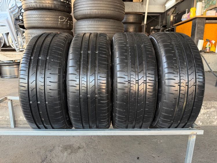 ล้อแม็กขอบ15 COSMIS 4รู100 กว้าง7 ออฟ30 สีดำเงา งานไทย สภาพสวยมากๆ (ล้อทำสีมาใหม่เพื่อความสวยงาม ไม่มีซ่อม) พร้อมยางFALKEN195-55-15 ปี21 รูปที่ 5