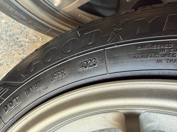 ล้อแม็กขอบ15 CE28 4รู100 กว้าง7 ออฟ35 สภาพสวย พร้อมยางGOODYEAR185-60-15 ปี23 ปีแท้ รูปที่ 11