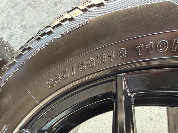 ล้อแม็กขอบ18 ก้านY 6รู139 กว้าง9 ออฟ15 สีดำเงา ล้อเบา FLOW FORMING งานSEVENFIFTH สภาพสวยมากๆ  พร้อมยางYOKOHAMA265-60-18 ปี24 ปีแท้ รูปที่ 8