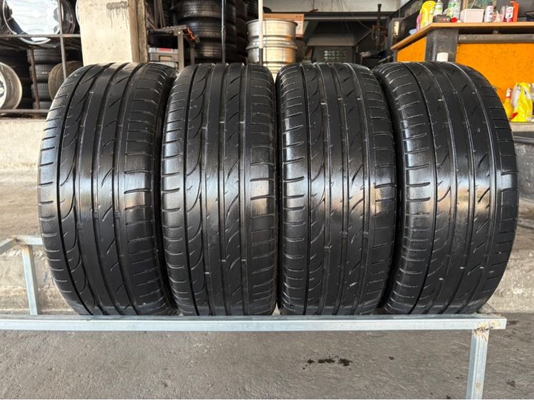 ล้อแม็กขอบ17 KSPEED 4รู100 กว้าง7.5 ออฟ42 มีรอยตามการใช้งาน พร้อมยางOTANI215-45-17 ปี22 ปีแท้ รูปที่ 7