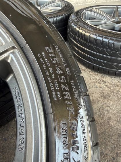 ล้อแม็กขอบ17 KSPEED 4รู100 กว้าง7.5 ออฟ42 มีรอยตามการใช้งาน พร้อมยางOTANI215-45-17 ปี22 ปีแท้ รูปที่ 11