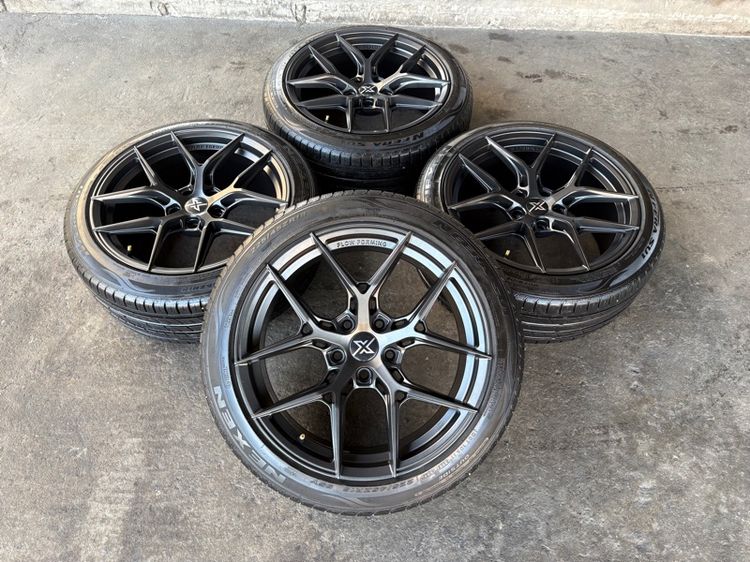 18" ล้อแม็กมือ1 ขอบ18 FX18-5 5รู114 กว้าง8.5 ออฟ35 สีเทากัน ล้อเบา FLOW FORMING งานSEVENFIFTH งานสวยมากๆ พร้อมยางมือ2 NEXEN225-45-18 ปี23 ปีแท้